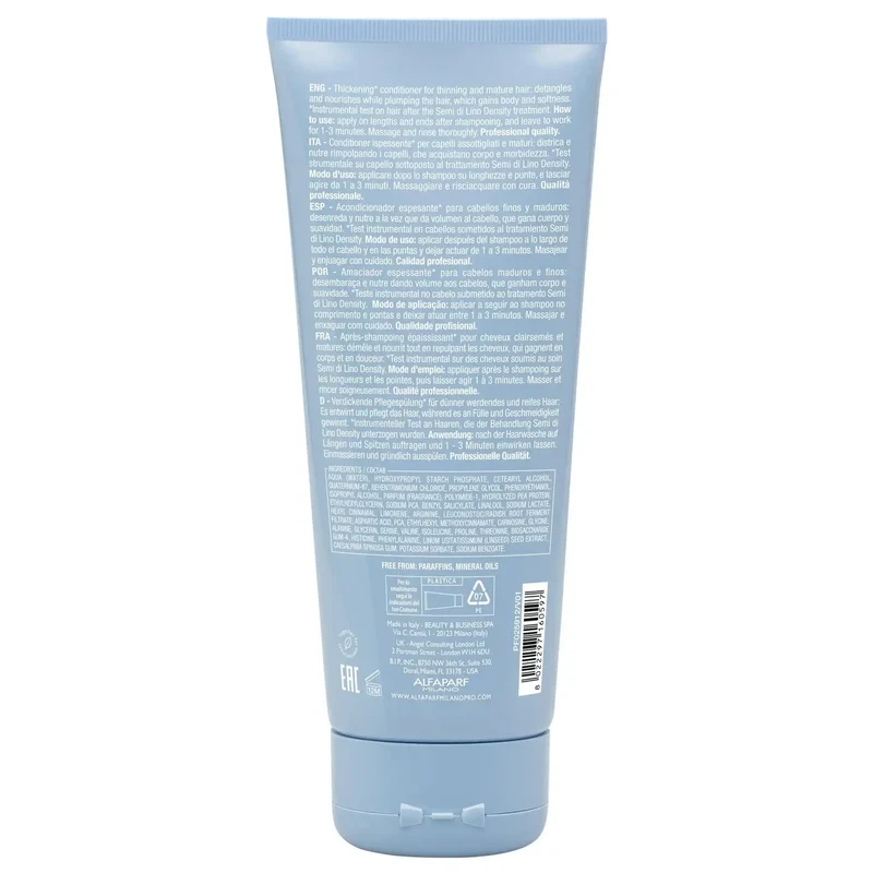 Alfaparf Semi di Lino Density Thickening Conditioner 200ml - Capelli Fini