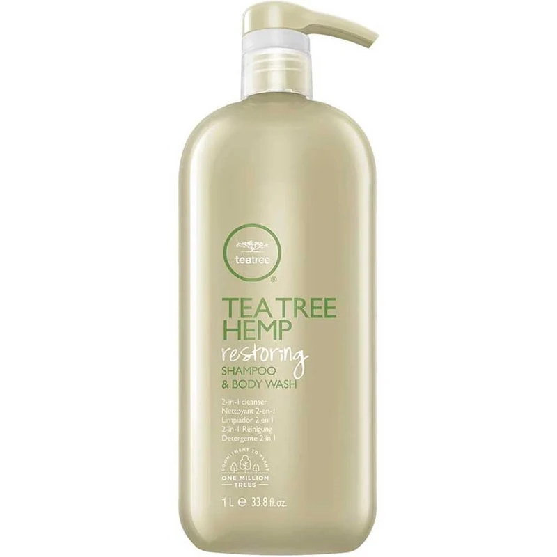 Tea Tree Hemp Restoring Shampoo and Body Wash 1L