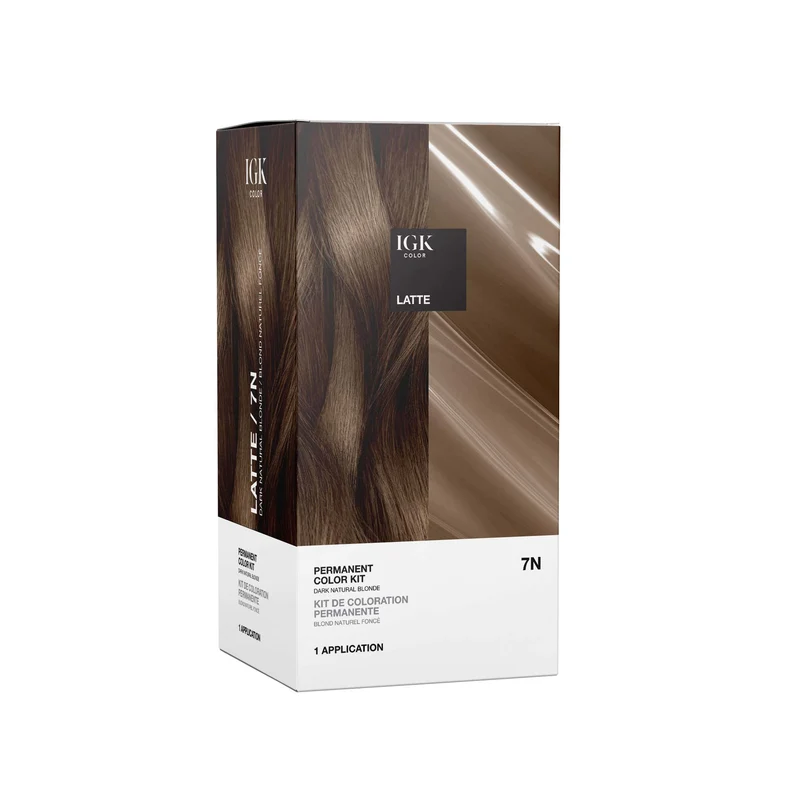 IGK Permanent Color Kit Latte- Dark Natural Blonde