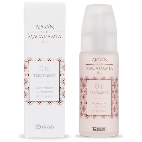 OIL TREATMENT HYDRATING PROTEZIONE LUCENTEZZA ANTICRESPO Argan e Macadamia Biacrè