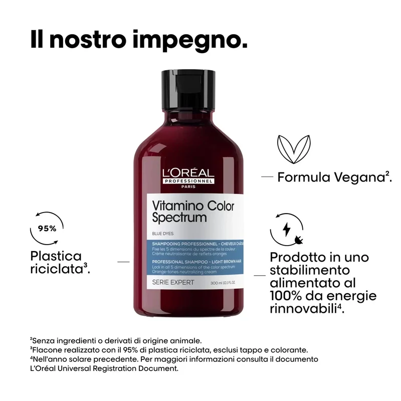 L'Oreal Vitamino Color Spectrum Shampoo Neutralizzante Anti-Arancio 300ml