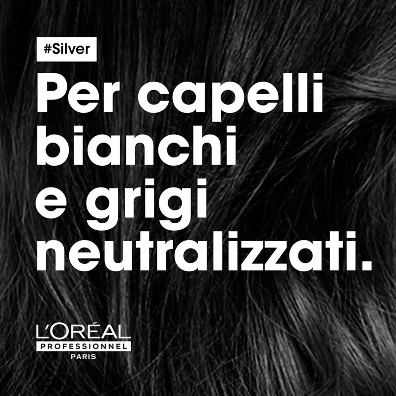 L'Oreal Refill Shampoo Silver 500ml - Antigiallo Capelli Bianchi o Grigi