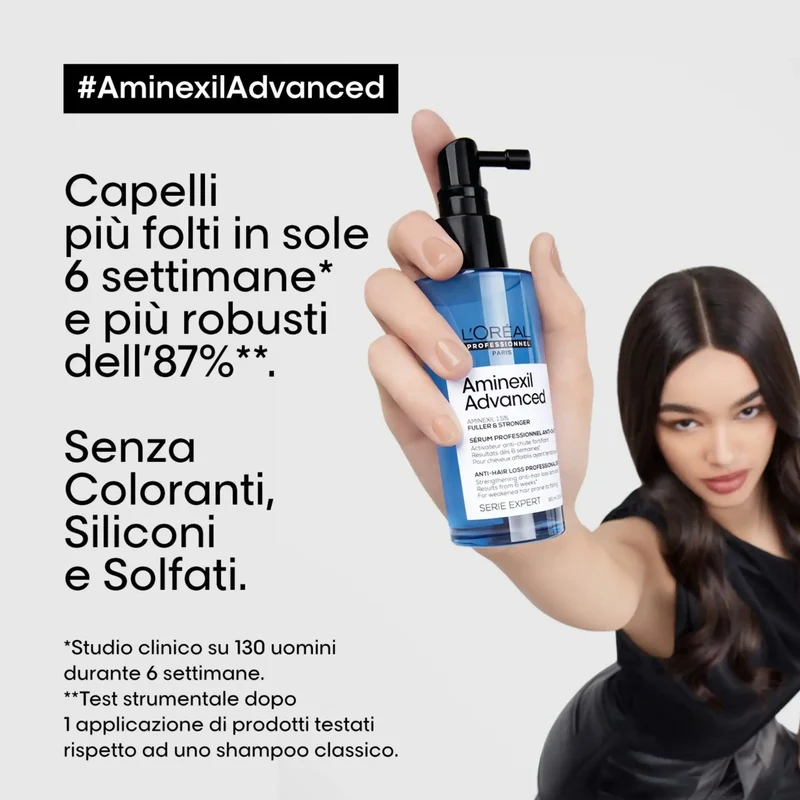 L'Oreal Aminexil Advanced Siero Fuller & Stronger 90 ml - Trattamento Anticaduta