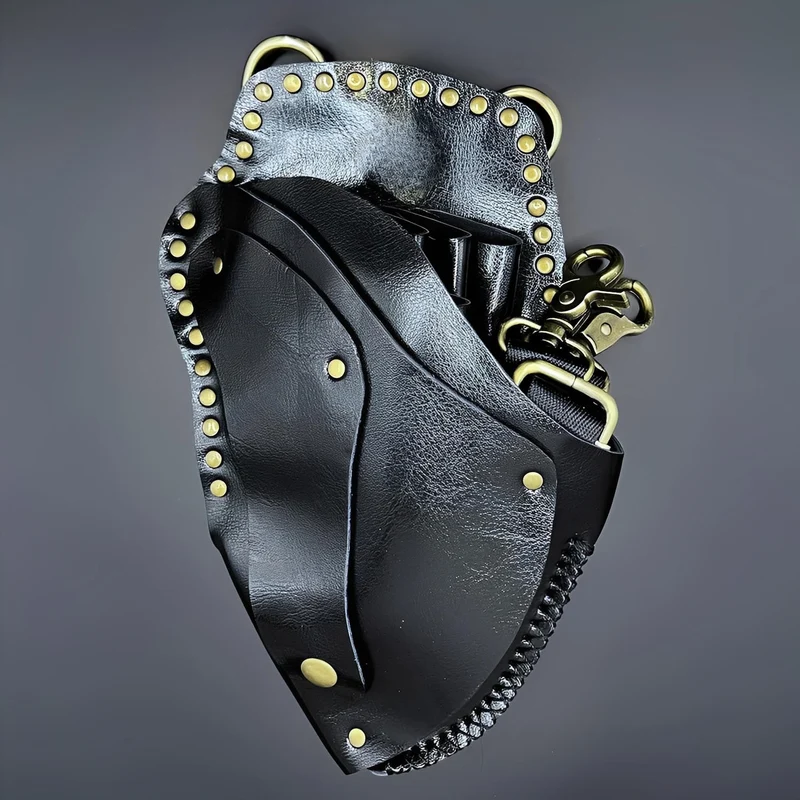 Fondina in pelle Juntetsu Heritage - 6 tasche per forbici