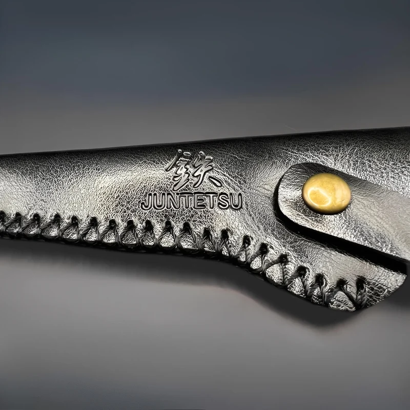 Juntetsu Single Scissor Protector - Pelle nera classica