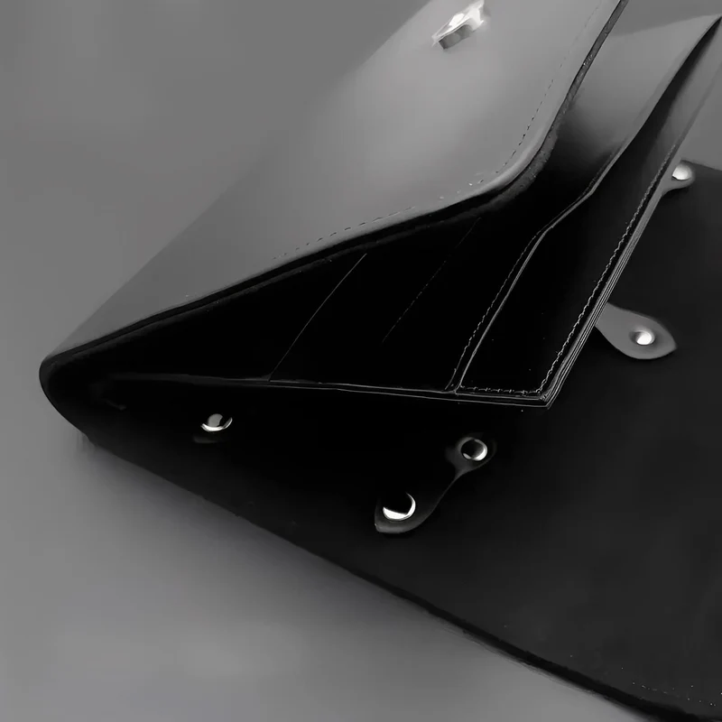 Juntetsu Custodia per forbici in pelle - 8 tasche di alta qualità