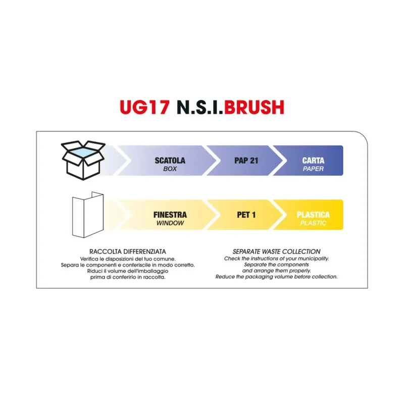 Spazzola Termica Professionale 25mm - Upgrade UG107 N.S.I. Long Brush
