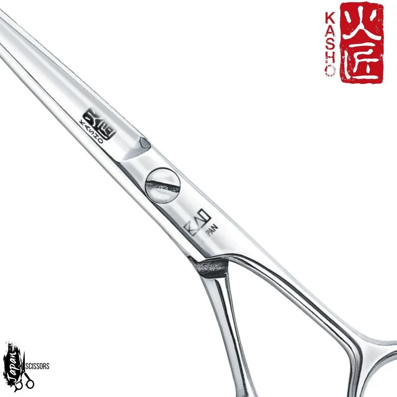 Kasho Forbici da taglio per capelli offset blu