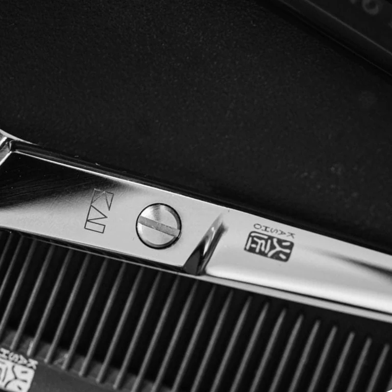 Kasho Forbici da taglio per capelli offset blu