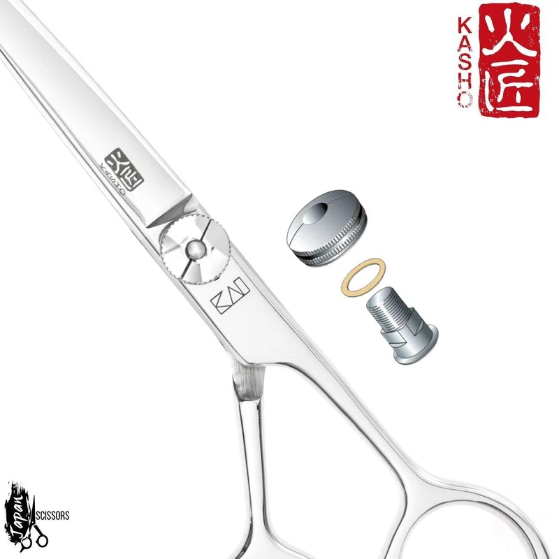 Kasho Forbici da taglio per capelli offset avorio