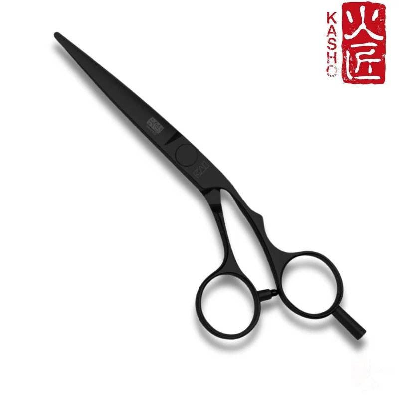 Kasho Offset argento: forbici da taglio per capelli NERE