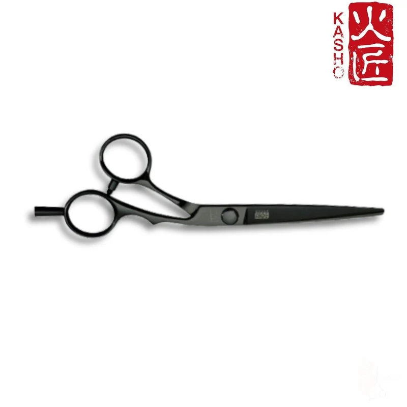 Kasho Offset argento: forbici da taglio per capelli NERE