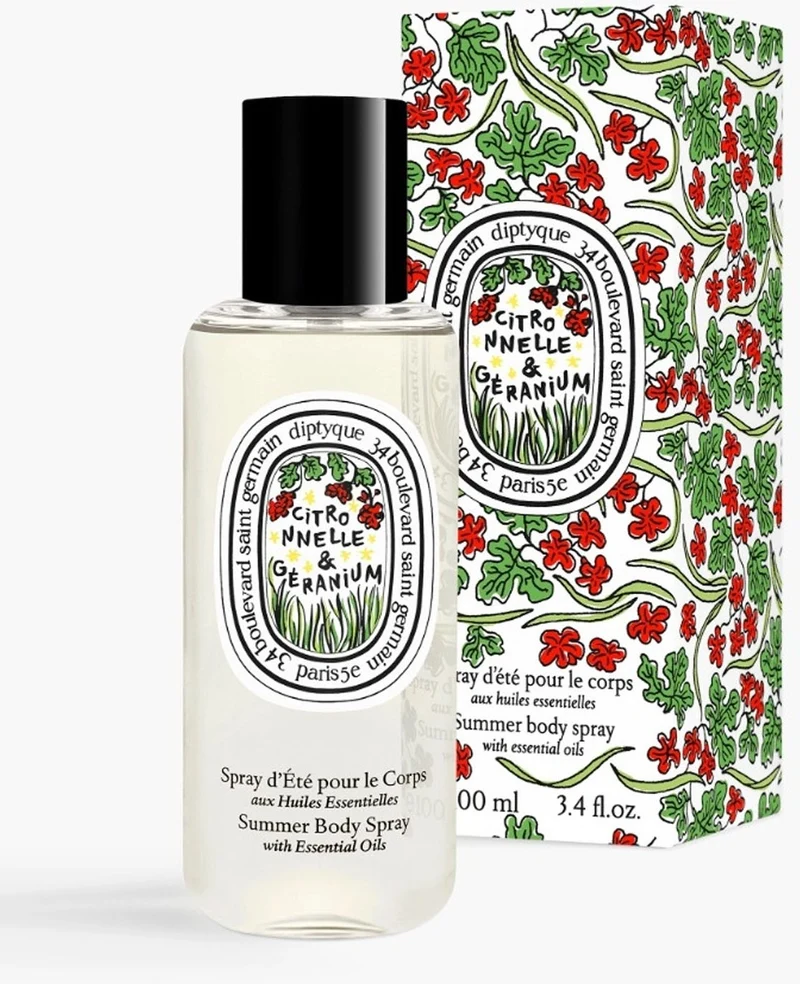 Body Spray Citronella & Geranio - 2025 Limited Edition Spray Corpo per L`estate con Oli