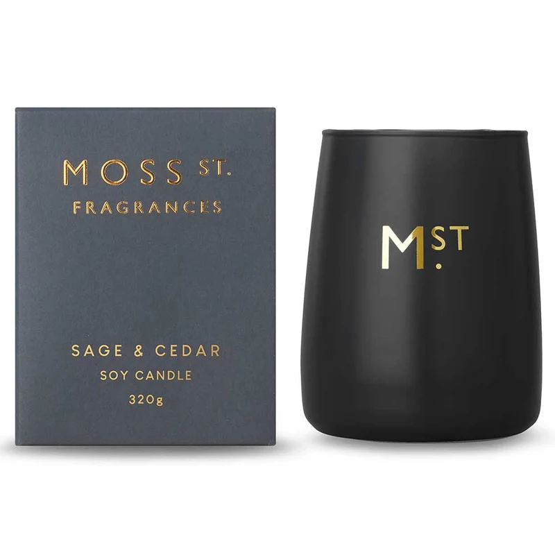 Sage & Cedar - Large Soy Candle 320g