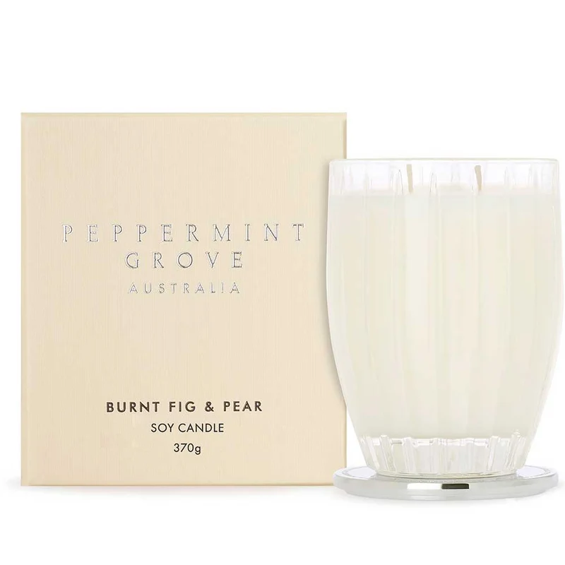 Burnt Fig & Pear - Large Soy Candle 370g