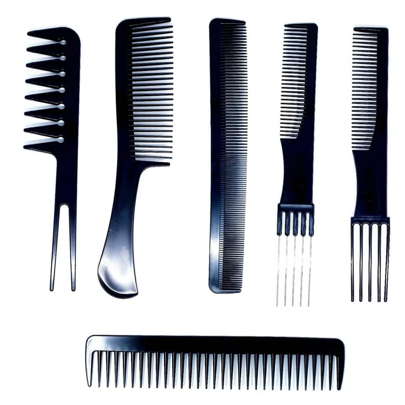 Set completo di pettini per capelli: pettini antistatici da 10 pezzi