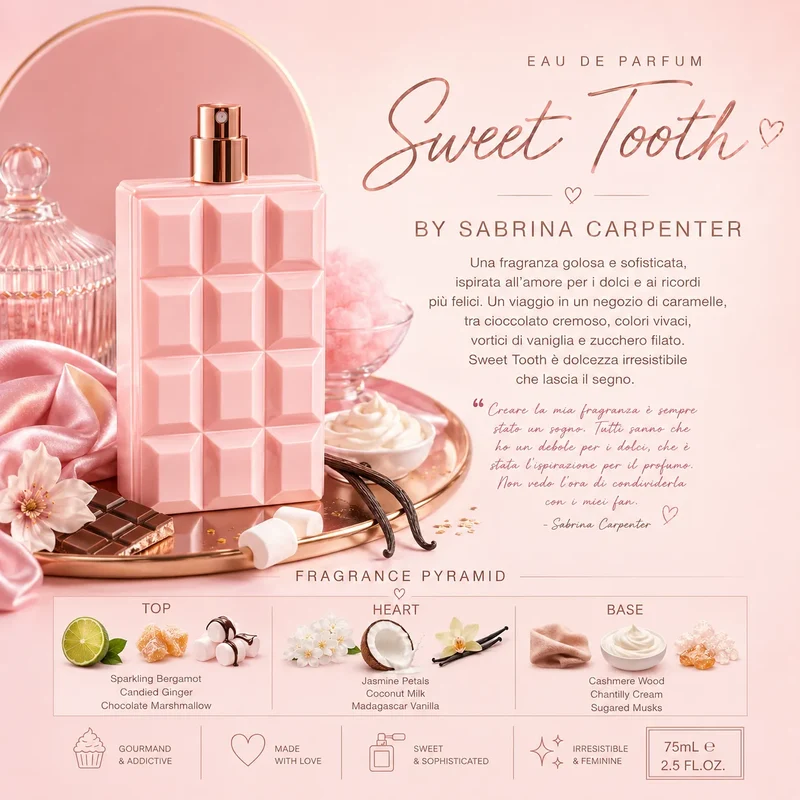 Sabrina Carpenter Sweet Tooth Carpenter Dolce di Sabrina 75ml