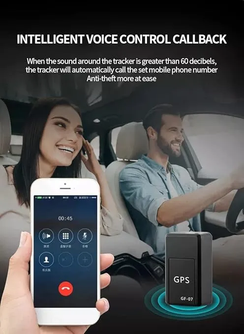 GPS Tracker Antifurto GF-07 Magnetico con SIM, Monitoraggio in Tempo Reale e Controllo da Smartphone per Auto, Moto, Bici, Bambini, Animali e Oggetti
