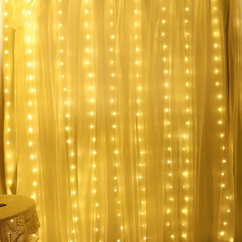Tenda Luminosa LED 3x3m 300 Luci con Telecomando - Impermeabile IP65