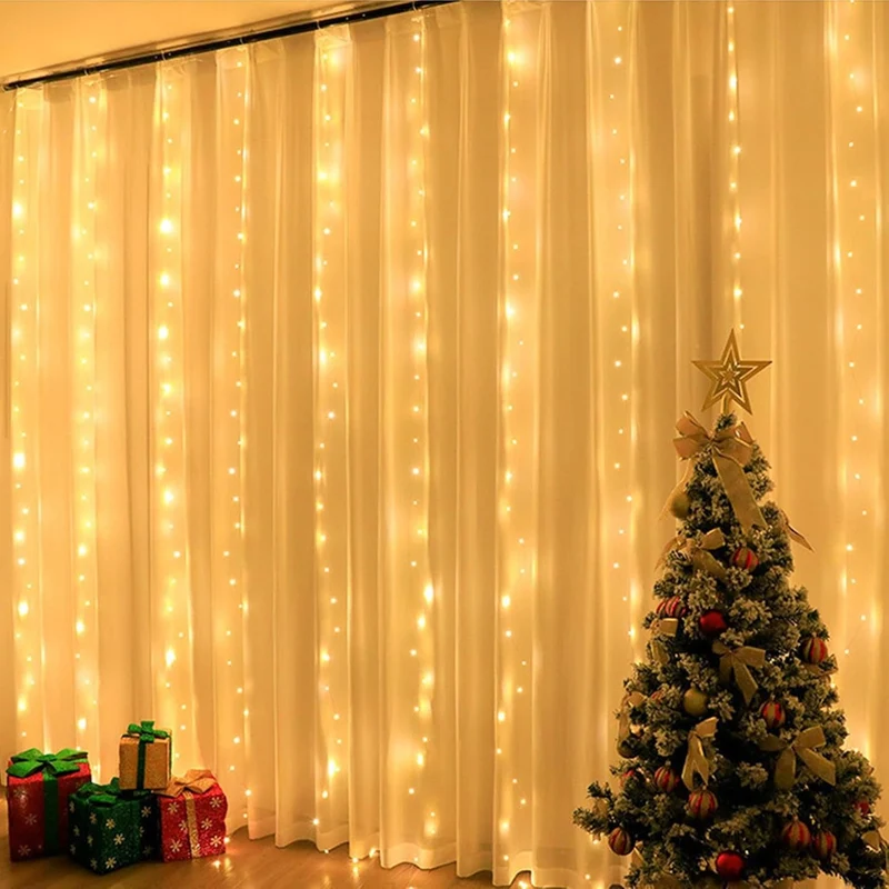 Tenda Luminosa LED 3x3m 300 Luci con Telecomando - Impermeabile IP65