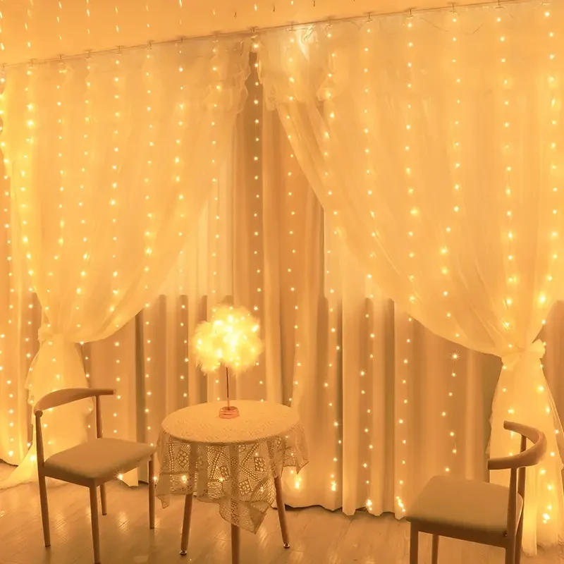 Tenda Luminosa LED 3x3m 300 Luci con Telecomando - Impermeabile IP65