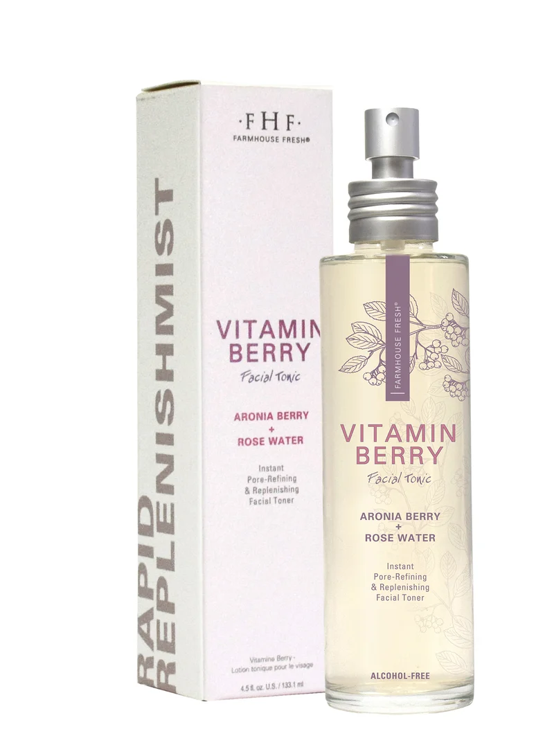 Farmhouse Fresh Vitamin Berry Facial Tonic - Instant Pore-Refining & Replenishing Facial Toner