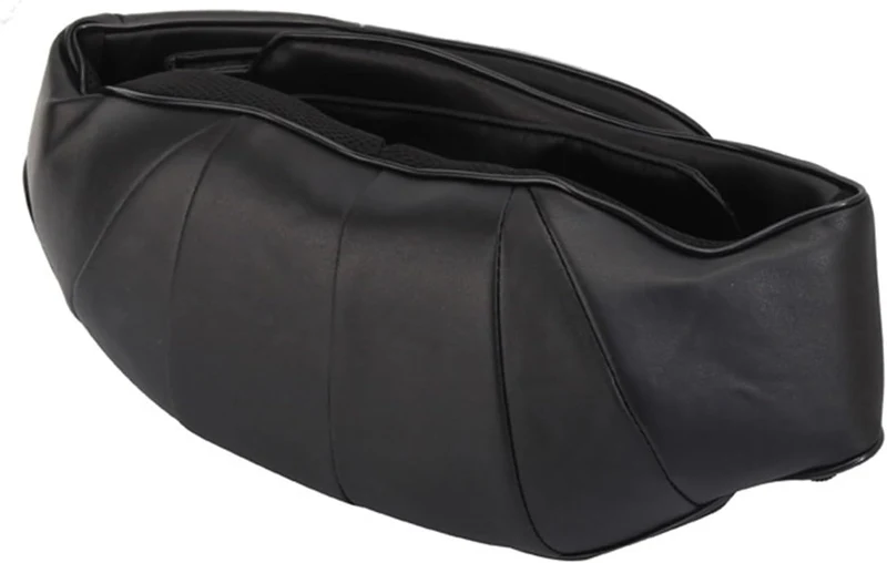 Massaggiatore Cervicale e Schiena Shiatsu con Riscaldamento - Allevia Tensioni Muscolari e Favorisce il Benessere (Nero)