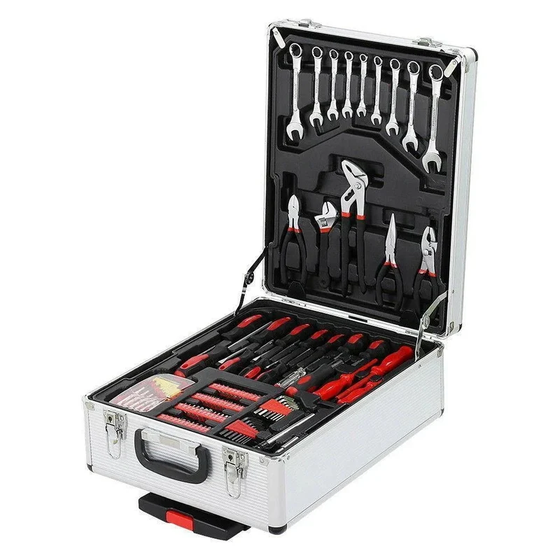 Set Attrezzi 800 Pezzi Professionale Cr-V con Valigia Ruote