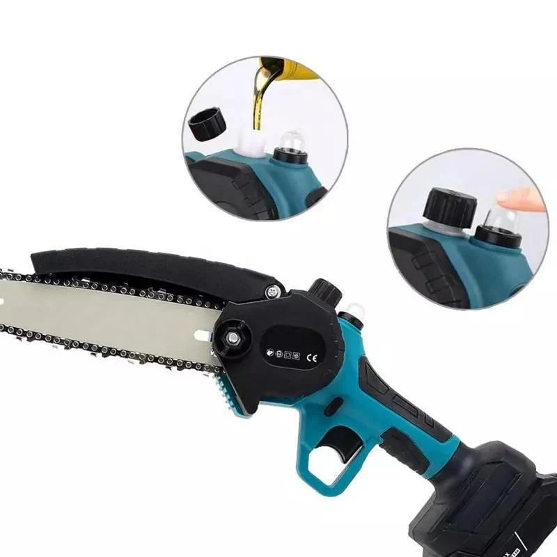 Mini Motosega Elettrica 88W Barre 6" e 8" - 2 Batterie
