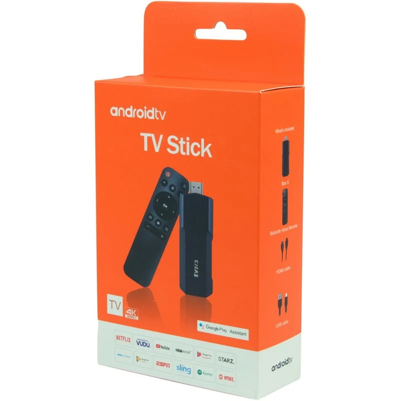 Q96 Firestick Android TV 8GB+128GB con supporto 4K, Wi-Fi Dual Band e telecomando mouse. Trasforma la tua TV in una smart TV Android potente e veloce.