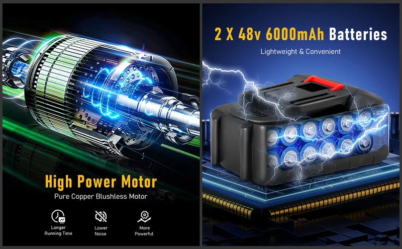 Decespugliatore a Doppia Batteria 48V Senza Fili – Potente e Versatile