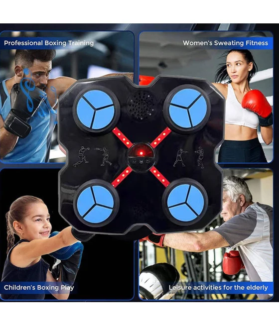Music Boxing Machine per Bambini e Adulti - Macchina da Boxe Musicale con Guanti Inclusi