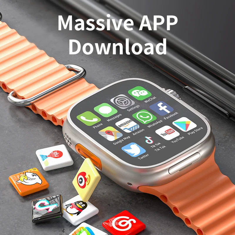 Z55 Ultra 2 Smartwatch: Orologio Impermeabile con Schermo HD da 2.2 Pollici e Ricarica Magnetica