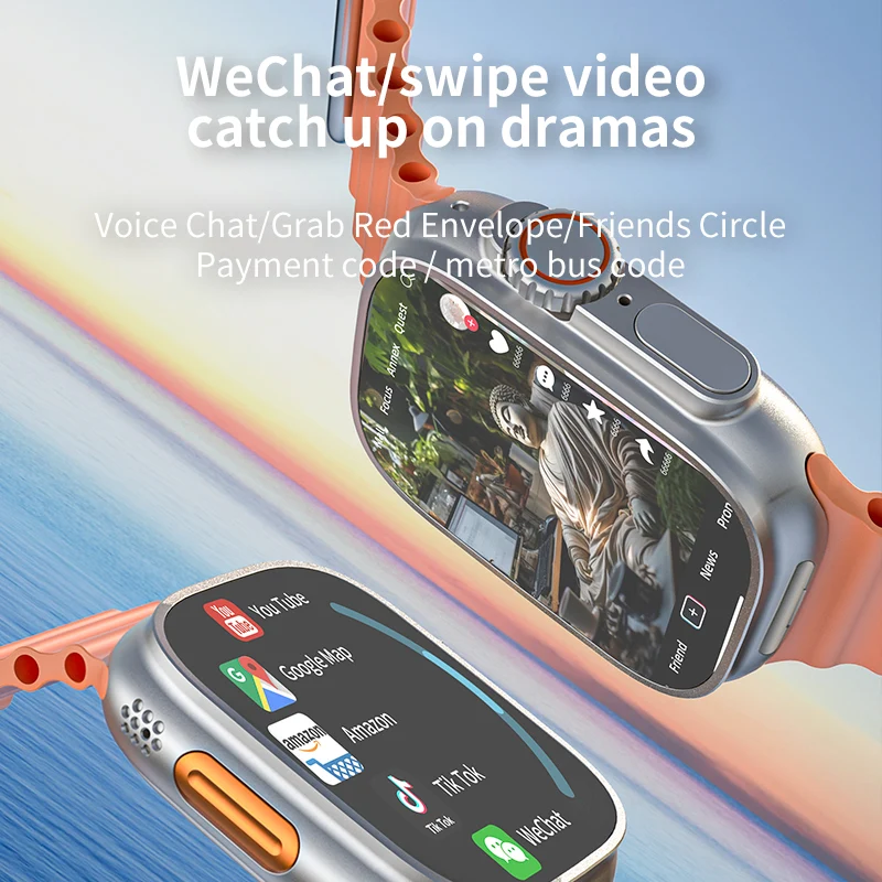 Z55 Ultra 2 Smartwatch: Orologio Impermeabile con Schermo HD da 2.2 Pollici e Ricarica Magnetica