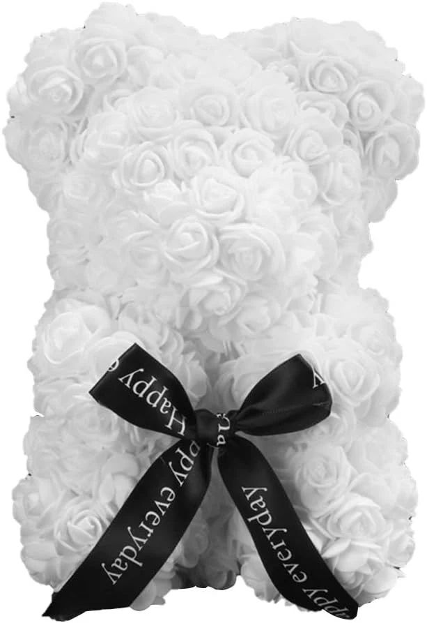 Orso di Fiori Artigianale Simbolo d'Amore per Eventi Indimenticabili Vari Colori