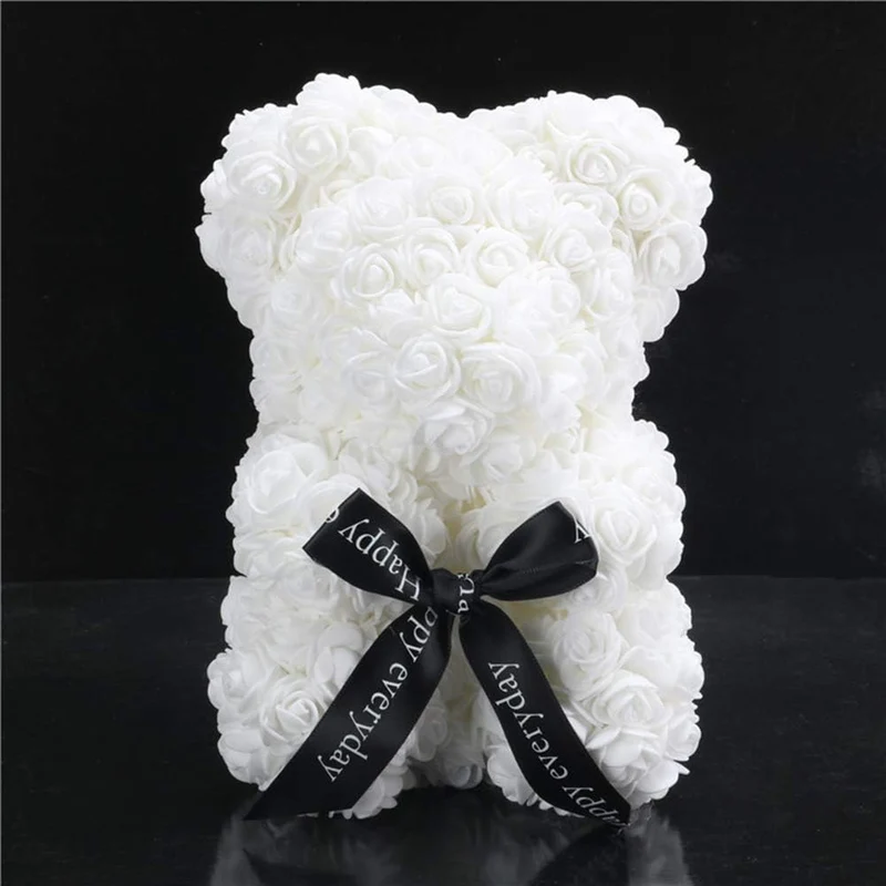 Orso di Fiori Artigianale Simbolo d'Amore per Eventi Indimenticabili Vari Colori