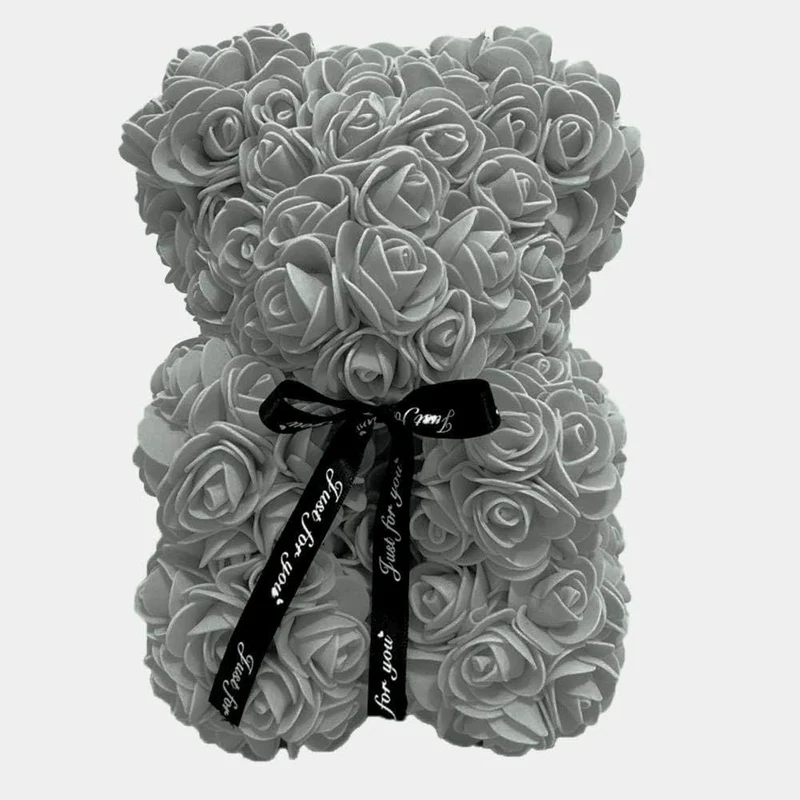 Orso di Fiori Artigianale Simbolo d'Amore per Eventi Indimenticabili Vari Colori