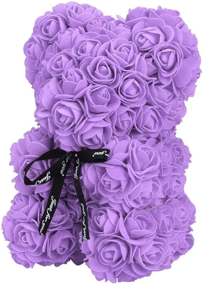 Orso di Fiori Artigianale Simbolo d'Amore per Eventi Indimenticabili Vari Colori