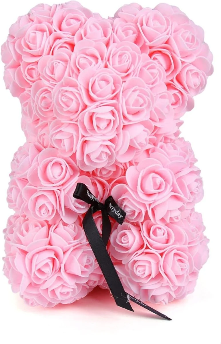 Orso di Fiori Artigianale Simbolo d'Amore per Eventi Indimenticabili Vari Colori