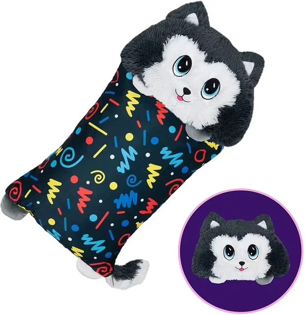 Fluffaluff Pets Peluche Cuscino 2 in 1 - 90cm Morbido