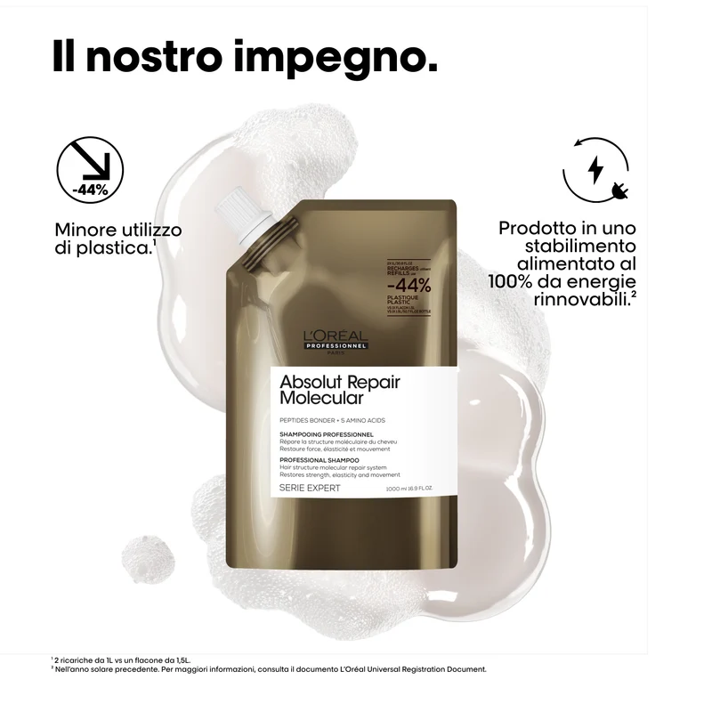 L'oreal Absolut Repair Molecular Shampoo Refill 1000ml
