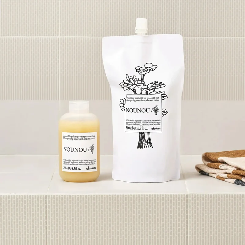 Davines Nounou Shampoo 250ml per Capelli Decolorati o Danneggiati dal colore