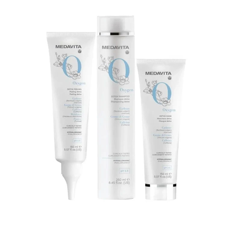 Medavita Oxygen Peeling detox rigenerante e levigante - per capelli trendenti al grasso e alla forfora