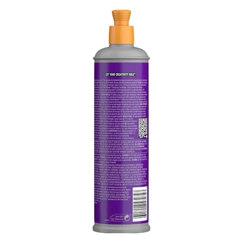 TIGI Bed Head Serial Blonde Shampoo 400ml – Shampoo Riparatore per Capelli Biondi