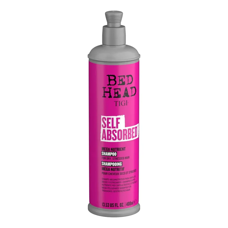 TIGI Bed Head Self Absorbed Mega Nutrient Shampoo 400ml – per Capelli Secchi e Danneggiati