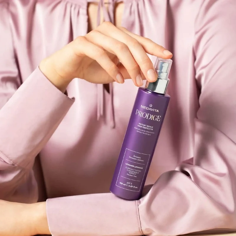 Medavita Prodige Instant Repair Hair Perfector 150ml - Spray Ristrutturante Istantaneo Senza Risciacquo per Capelli Danneggiati
