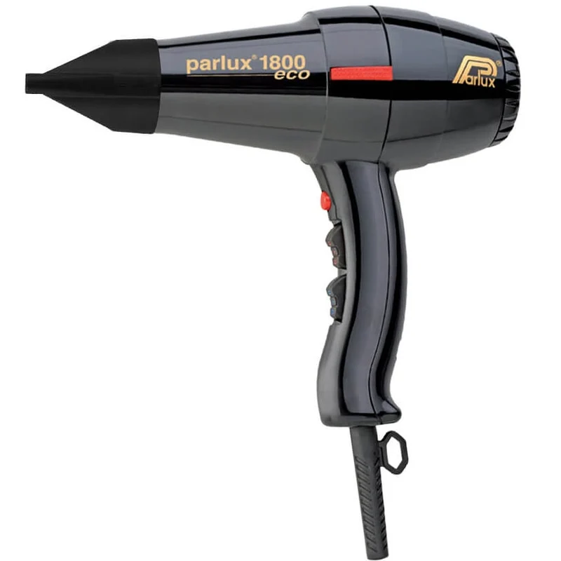 1800 Eco Friendly Ceramic 1280W Hair Dryer - Black