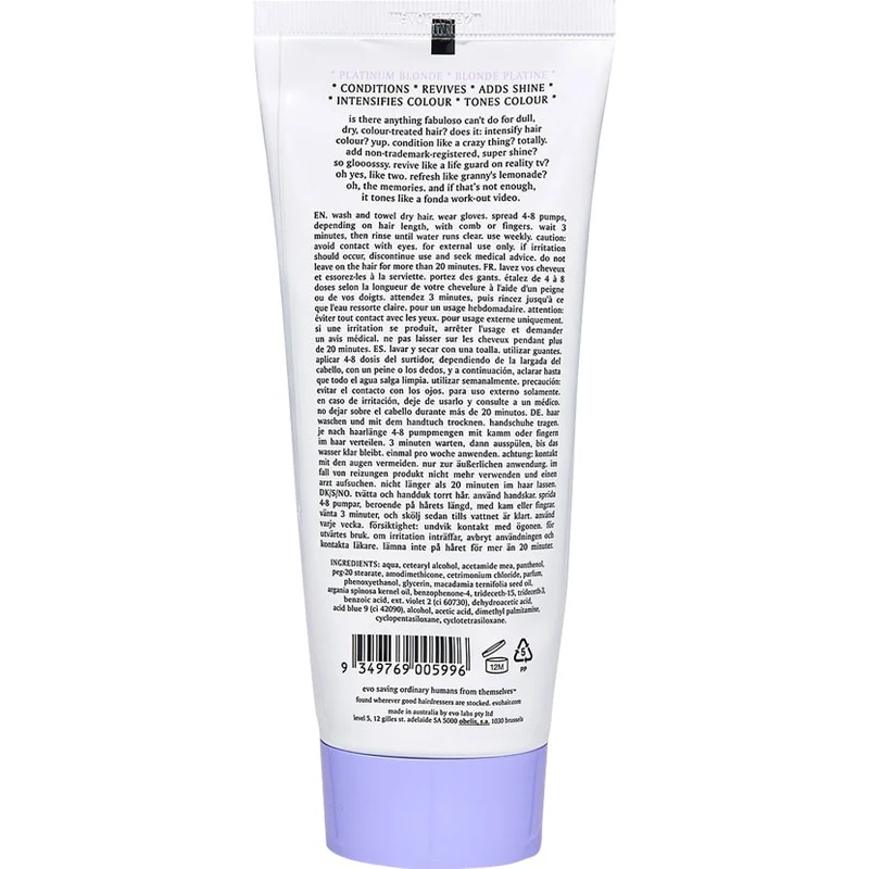 Fabuloso Platinum Blonde Colour Boosting Treatment 220ml