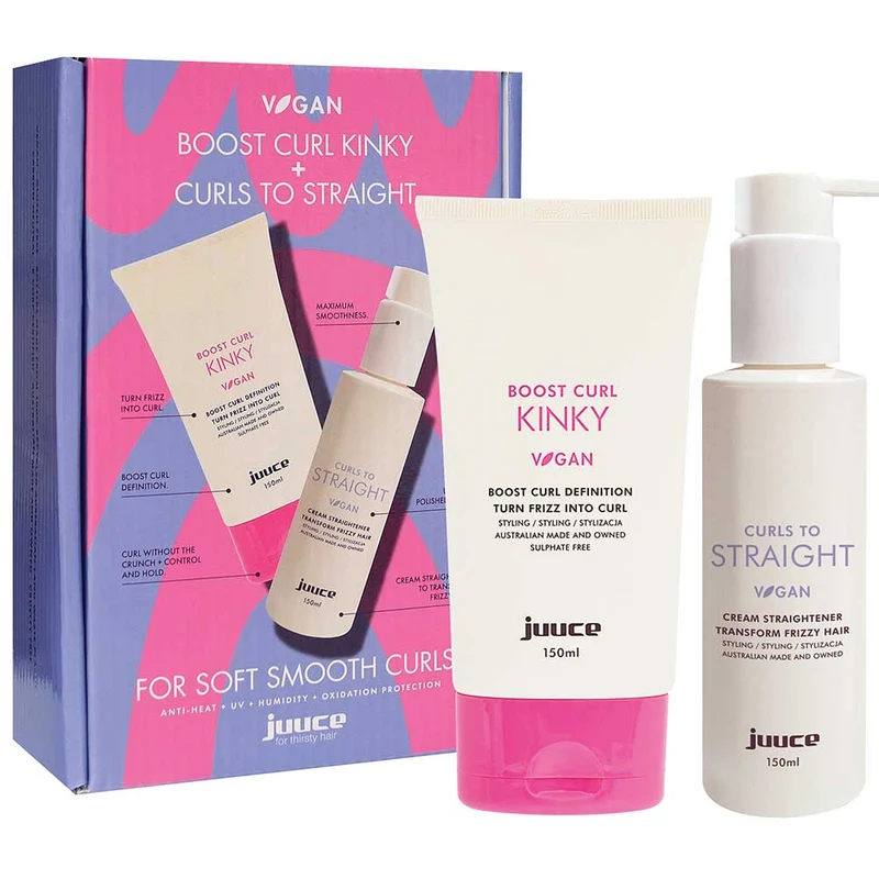 Kinky + Curls To Straight Styling Duo