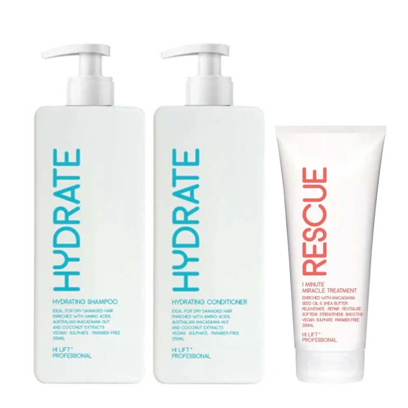 Hi Lift Hydrate Duo with Hi Lift Rescue Tube Miracle Treatment 200ml